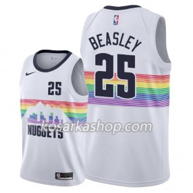 Dres Denver Nuggets Malik Beasley 25 Nike 2018-19 City Edition Bijela Swingman